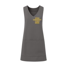 Personalised Custom Embroidered Wrap-Around Tunic – Left Chest Logo| Customised for Salon, Beauty Therapists & Healthcare Professionals: